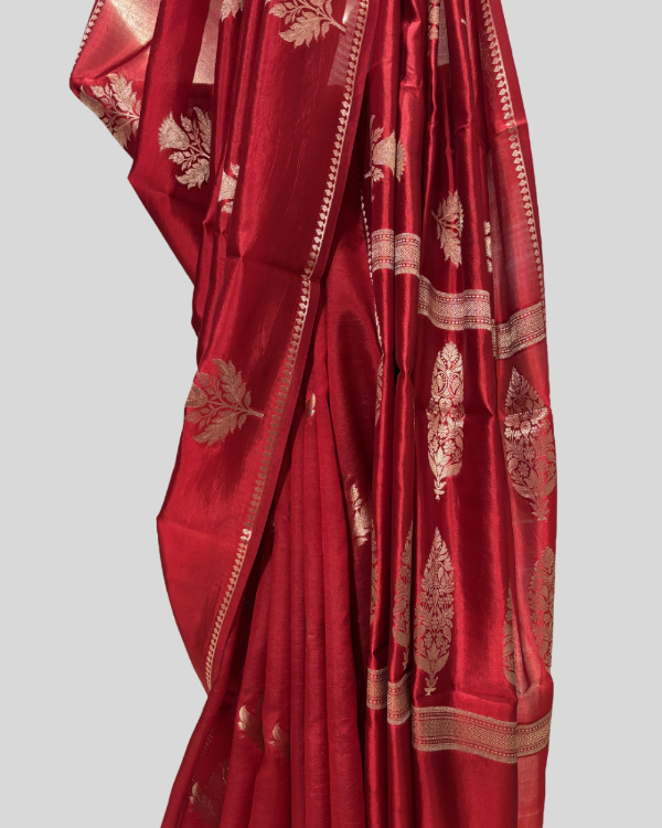 Sindhura-Grit Heritage Silk