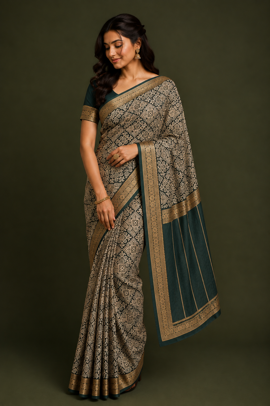 Maheshwari Cotton Silk Saree