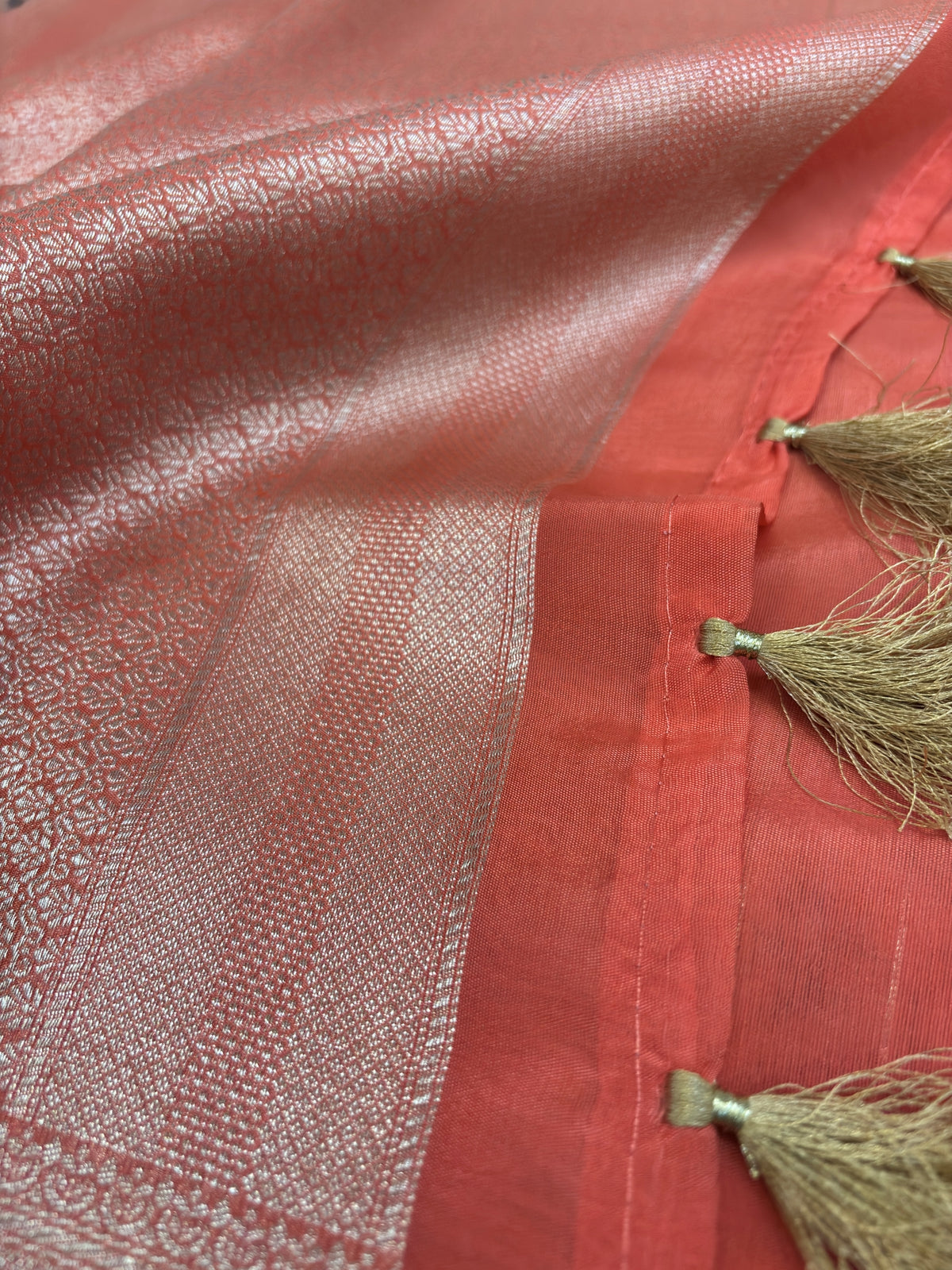 Kattan Tissue Ethereal Blossom Brocade saree