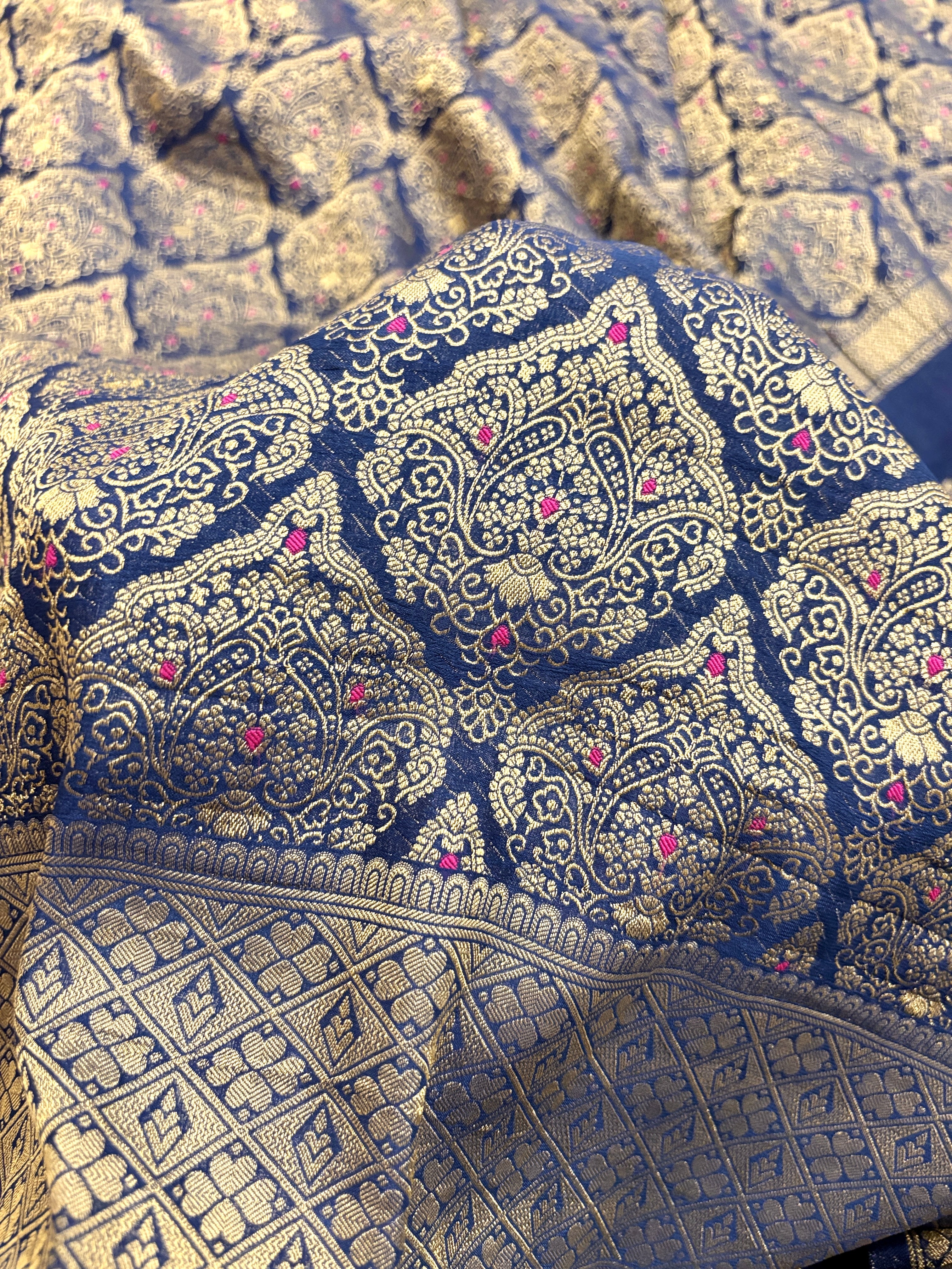 Banarasi Brocate blue