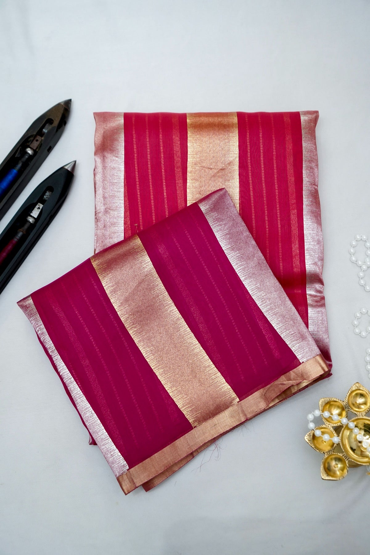 Fuchsia Glaze Organza