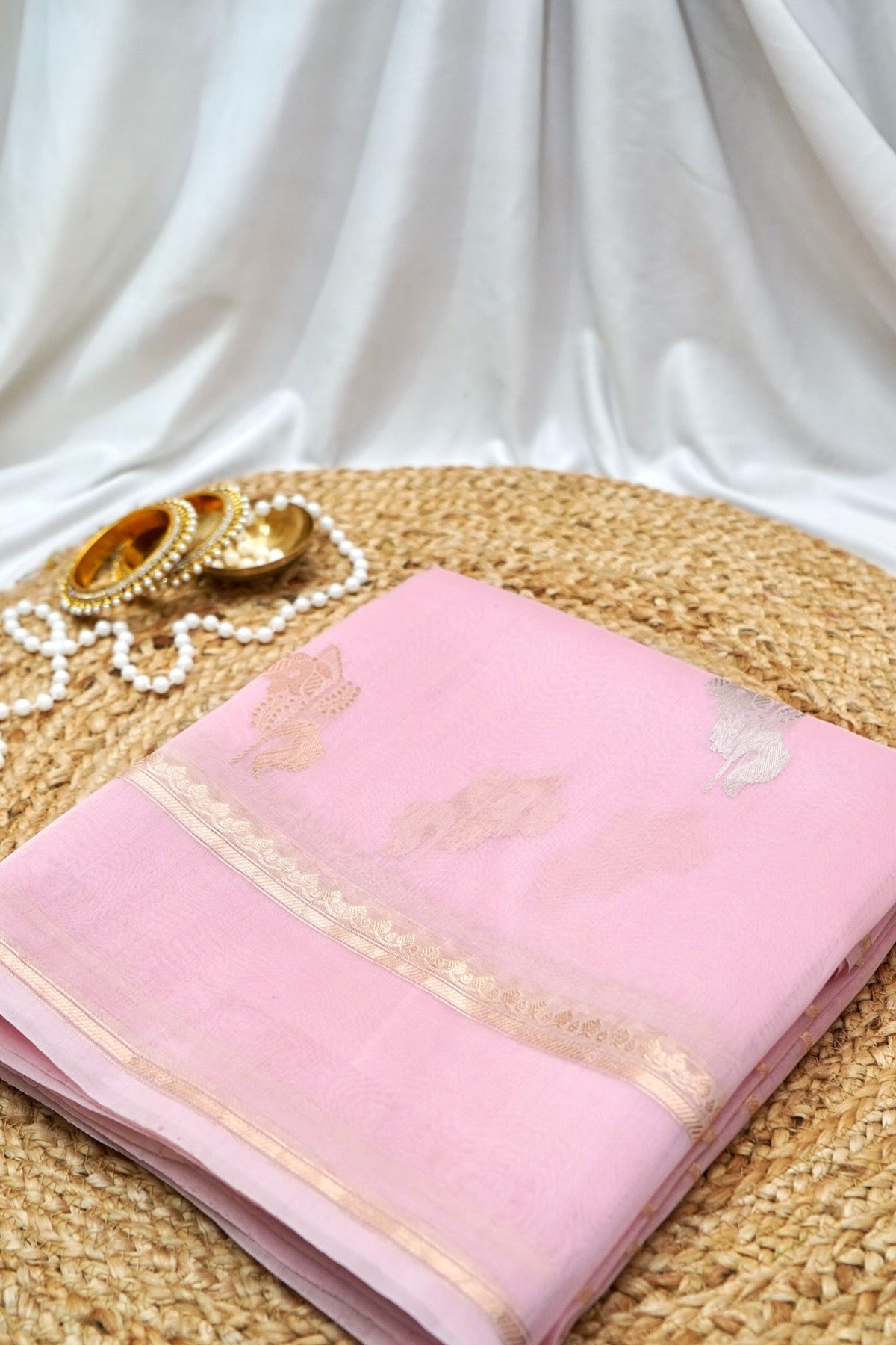 Gulabi Kora Organza