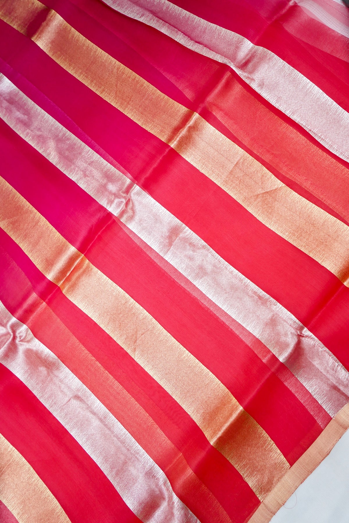 Fuchsia Glaze Organza