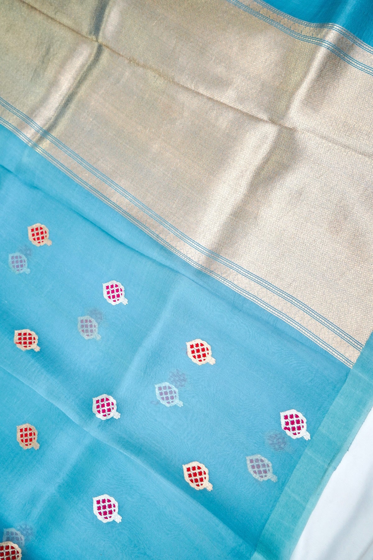 Ice-Blue Glaze Organza