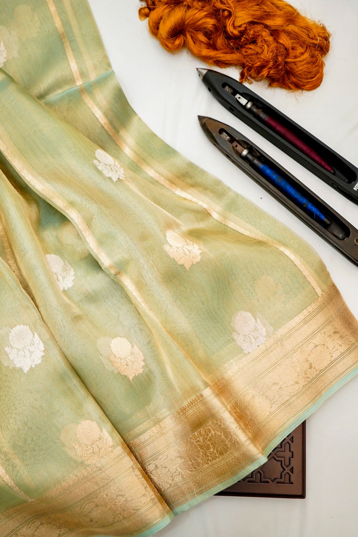 Aquamarine Shimmer Silk