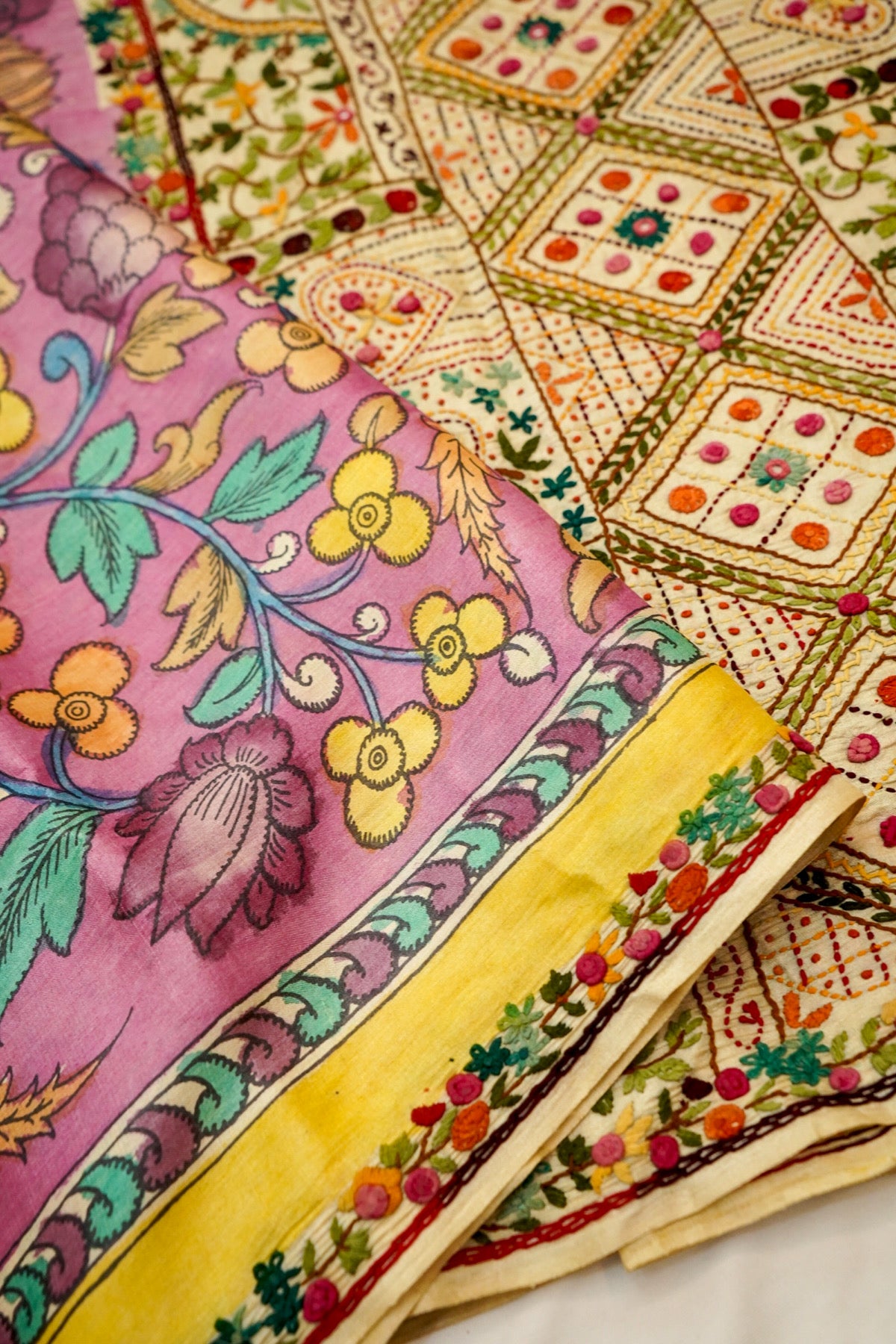 Platinum Slate Kalamkari