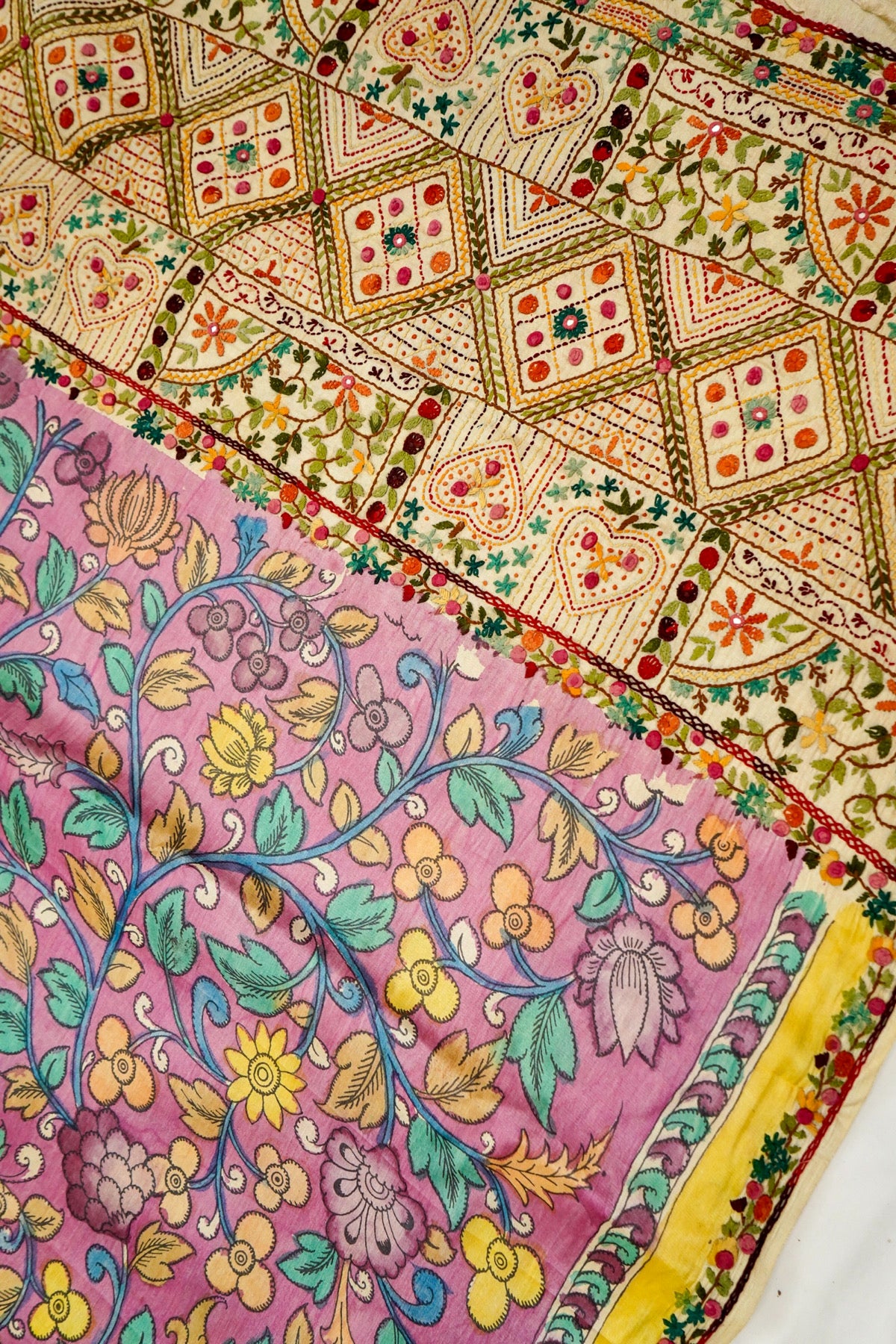 Platinum Slate Kalamkari