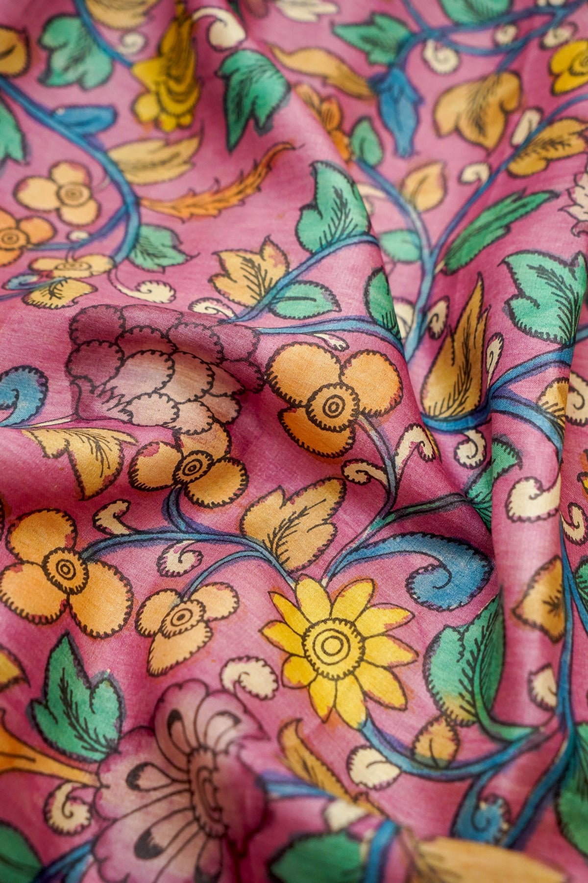 Platinum Slate Kalamkari
