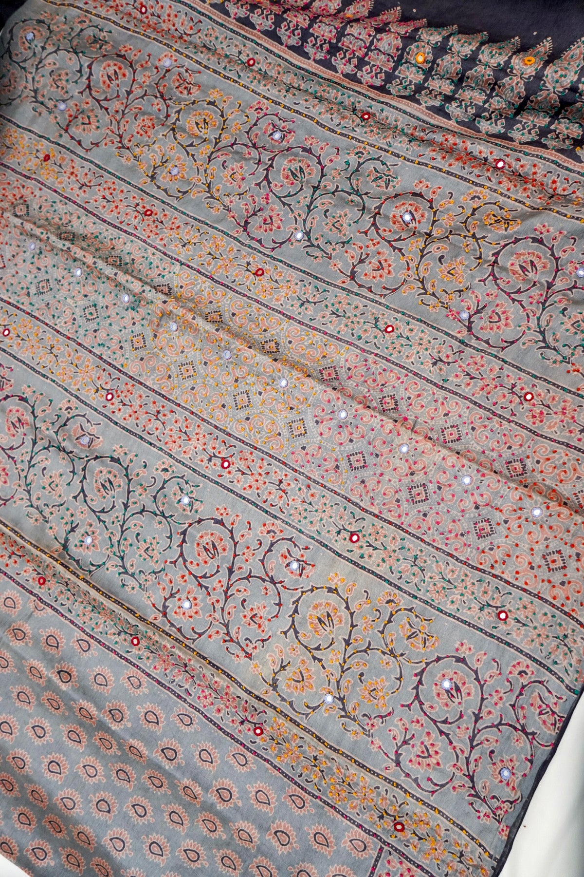 Platinum Slate Kalamkari