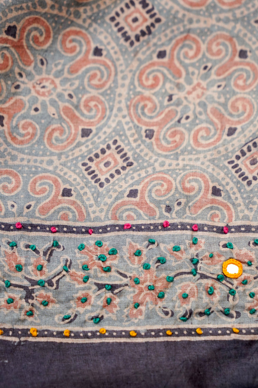 Platinum Slate Kalamkari