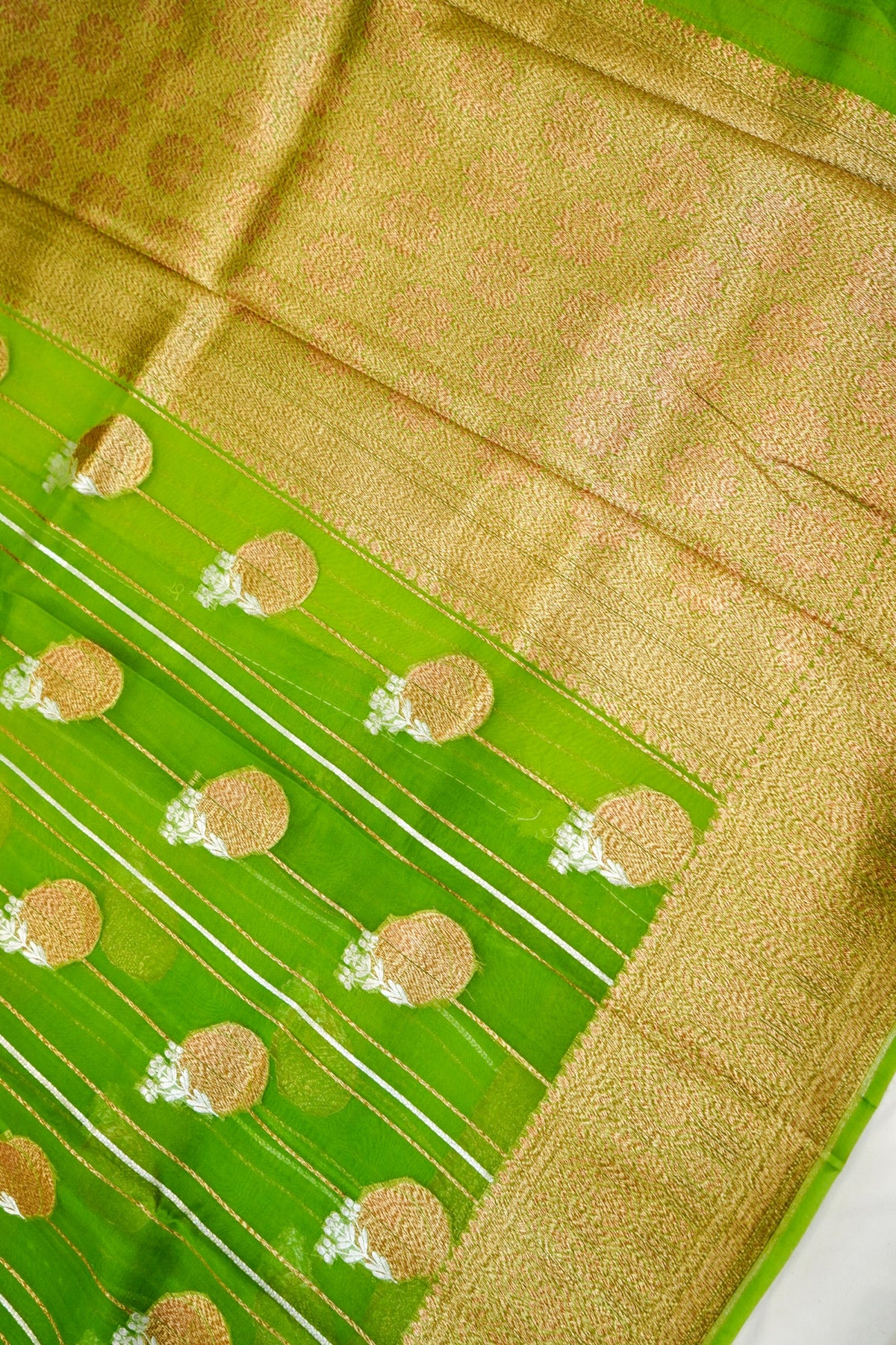 Emerald Glaze Organza