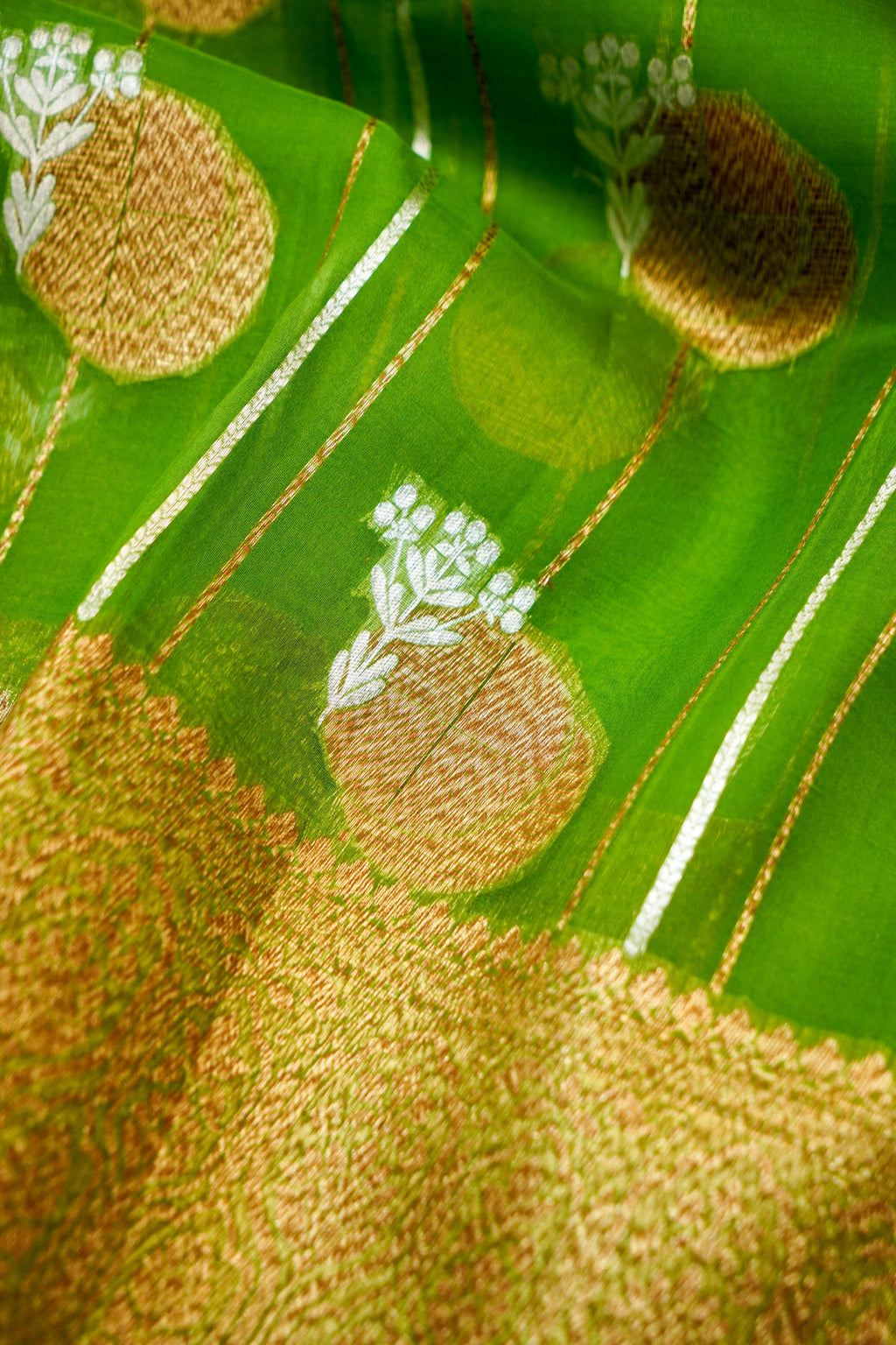 Emerald Glaze Organza