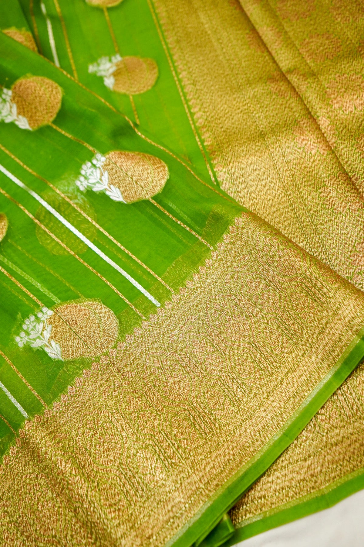 Emerald Glaze Organza