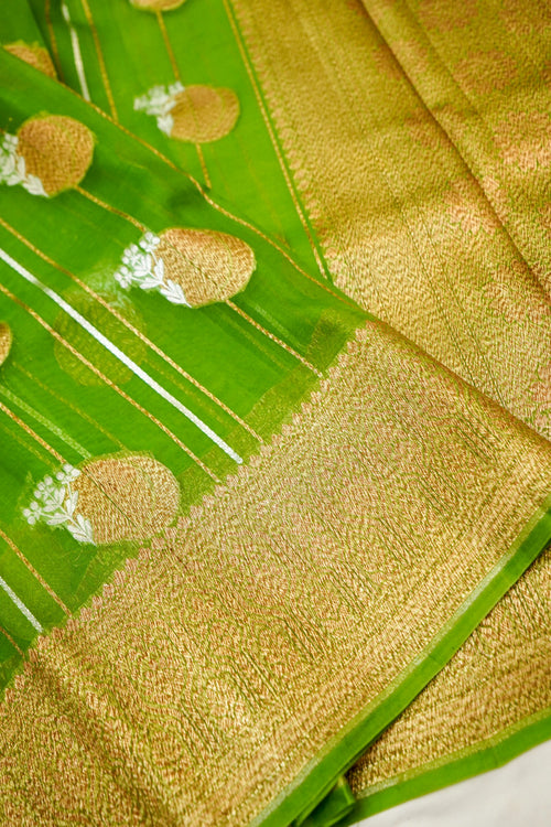 Emerald Glaze Organza