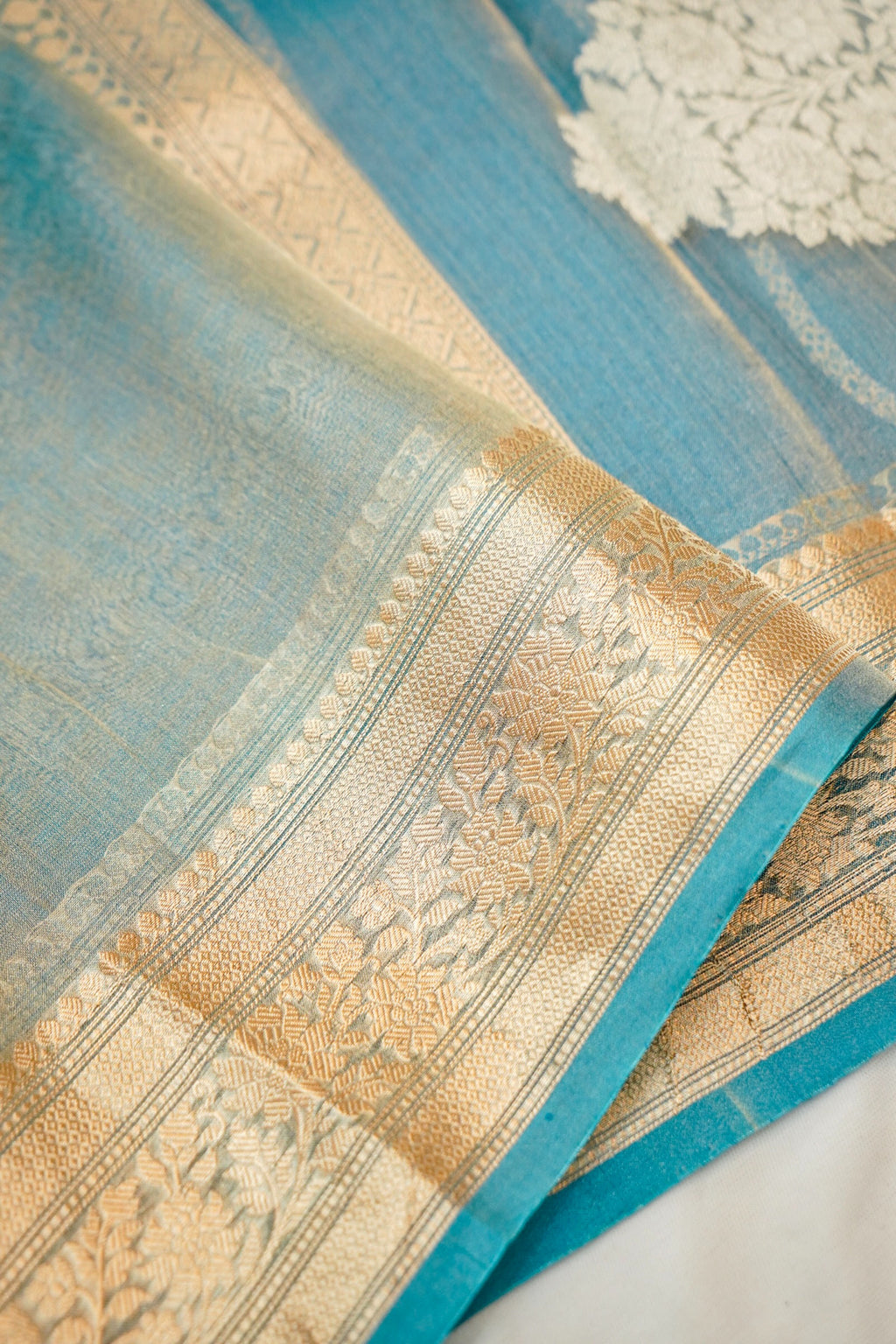 Cyan Metallic Dew Sheer