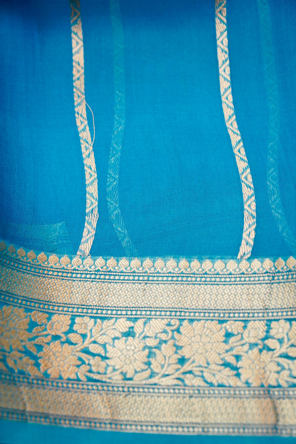 Cyan Metallic Dew Sheer