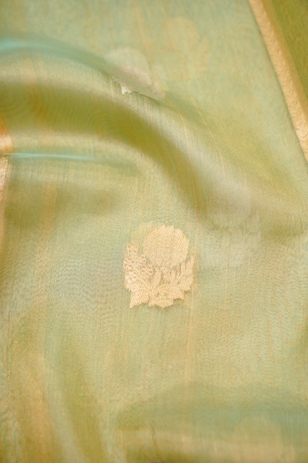Aquamarine Shimmer Silk