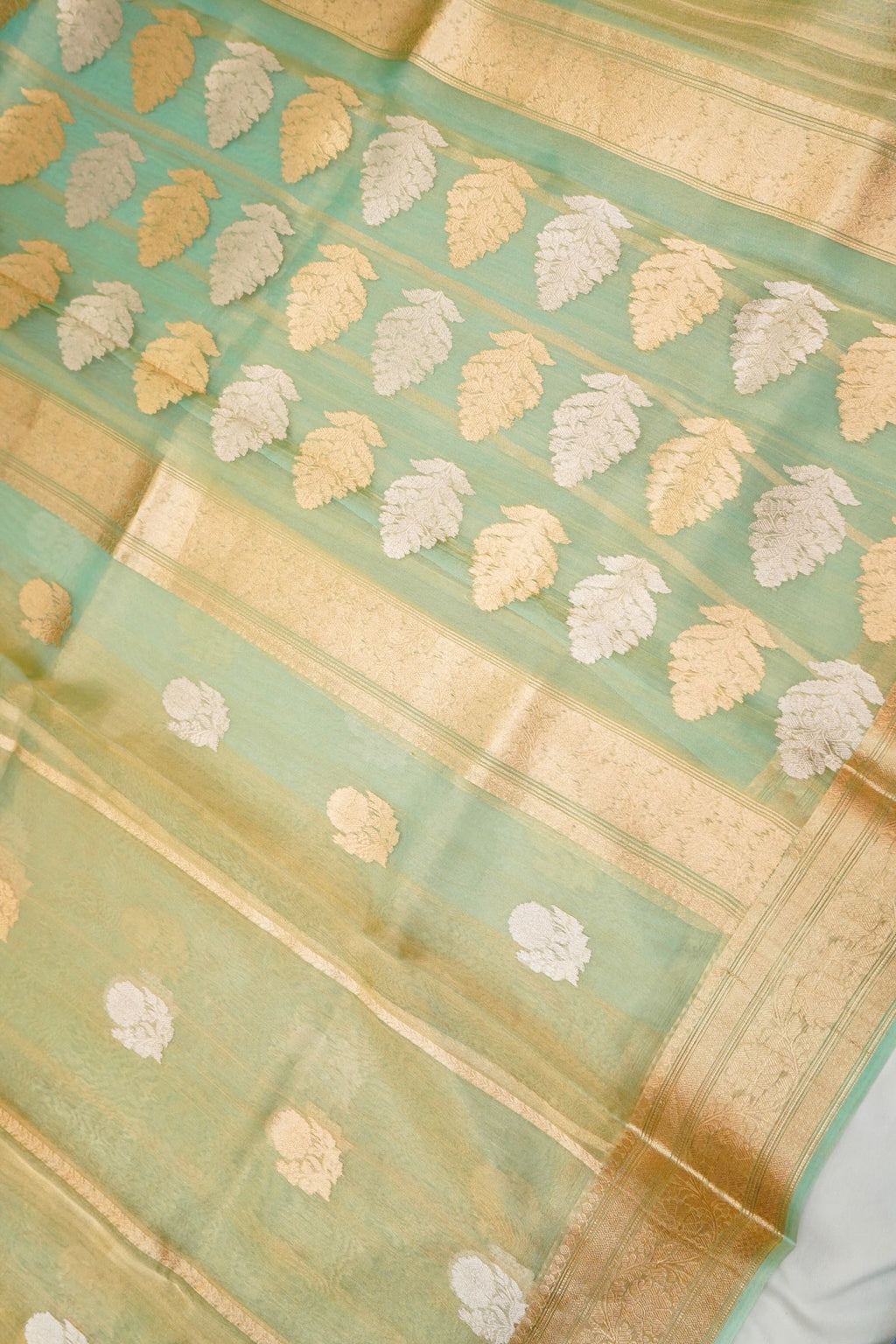 Aquamarine Shimmer Silk
