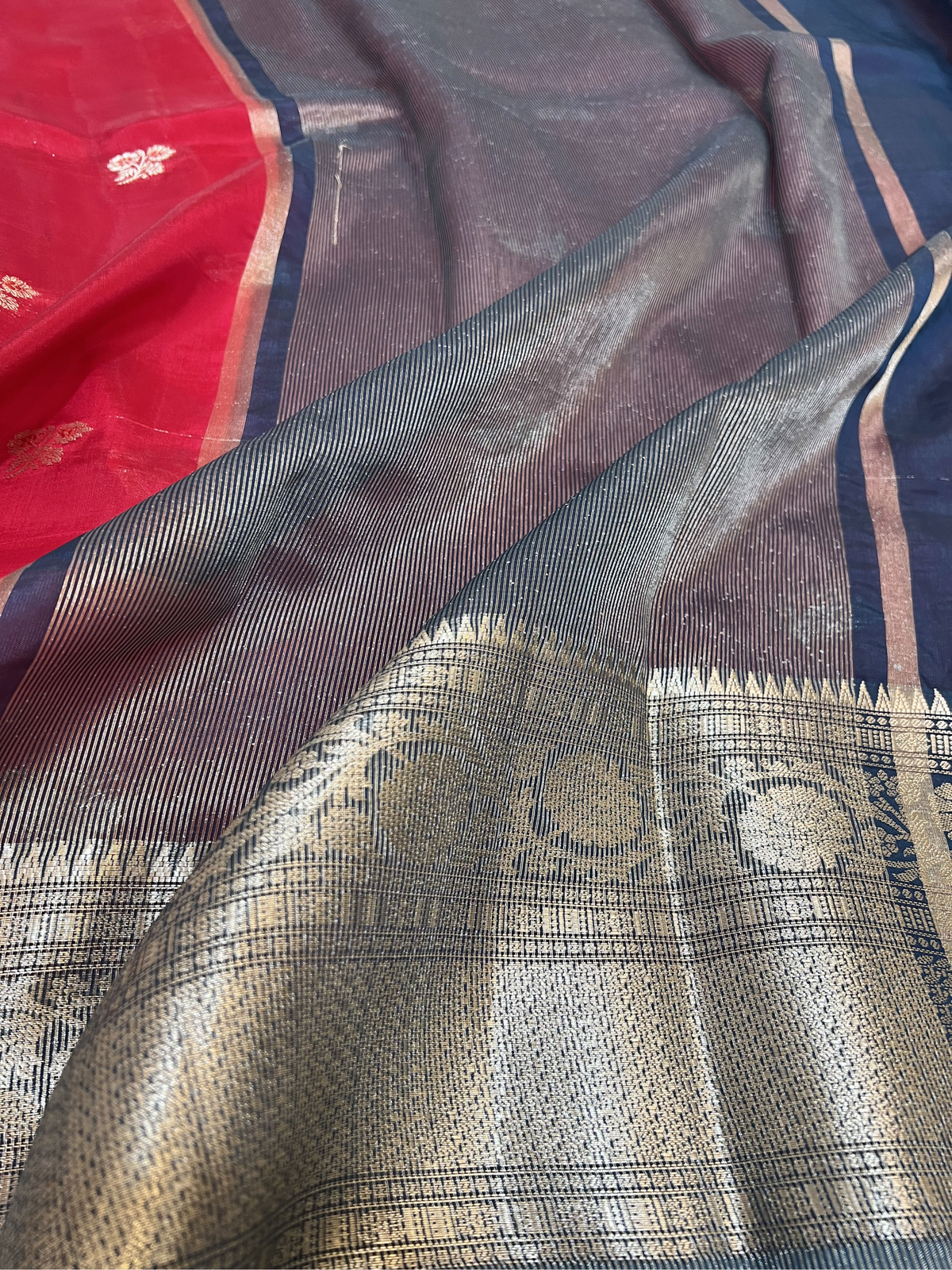 Dupion silk Features with Polka Dots in burgundy