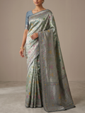 Kattan Tissue Saree Nakshatra Jaal Weave