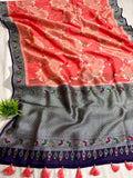 Viscose Tissue & Paithani Designer Saree