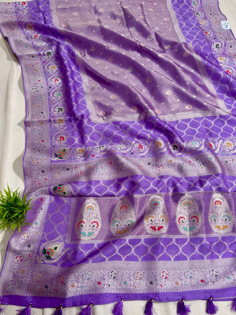 Viscose Tissue & Paithani Designer Saree