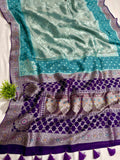 Viscose Tissue & Paithani Designer Saree
