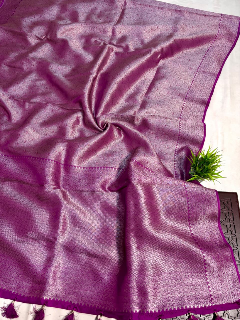 Magenta Viscose Tanchoi