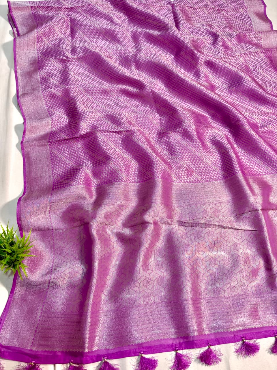 Magenta Viscose Tanchoi