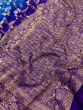 Perfect Blue Classy Saree