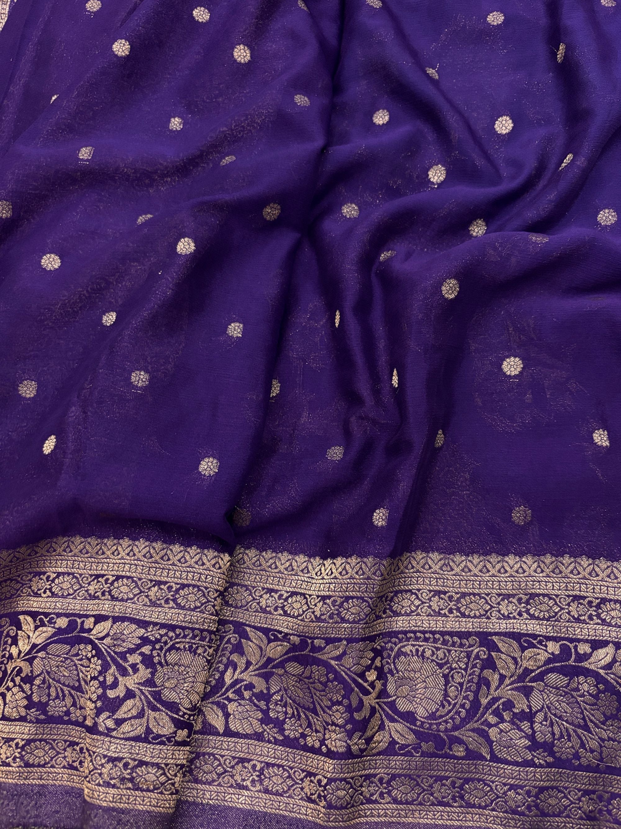 Perfect Blue Classy Saree